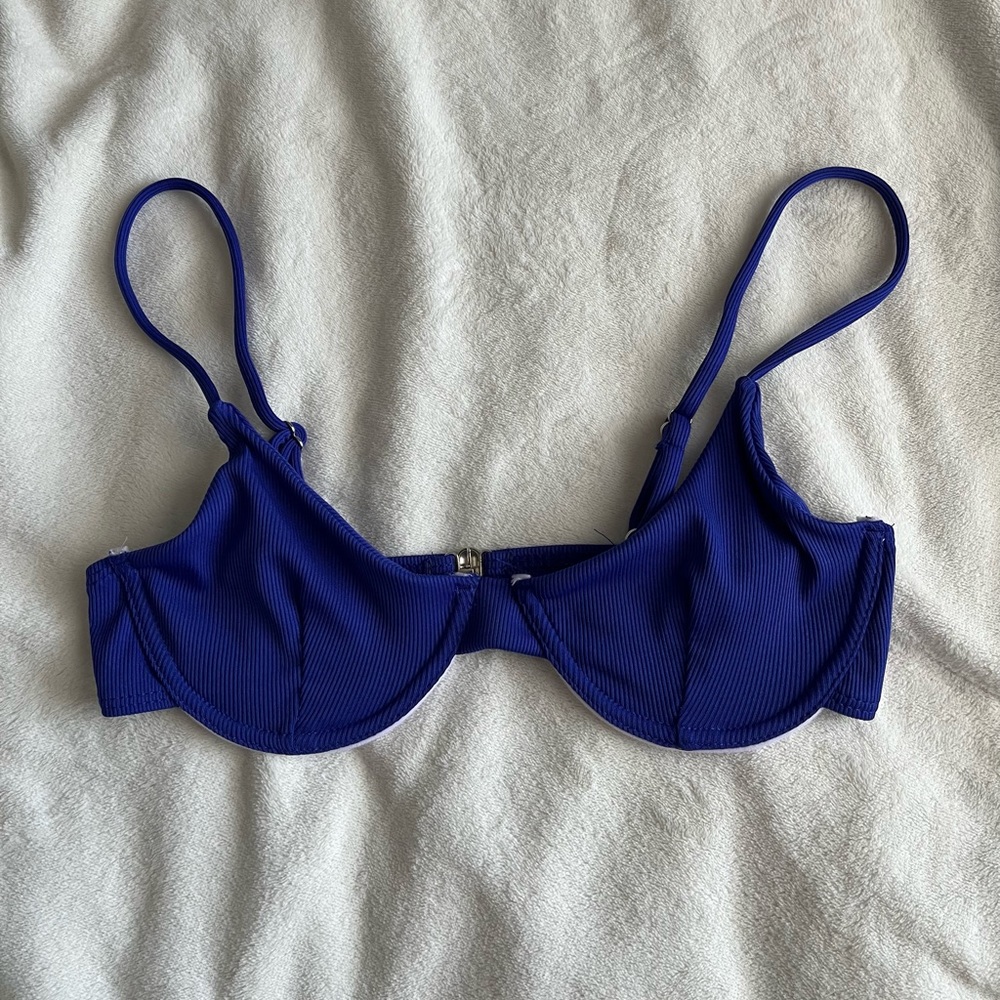 Shein dark blue bikini top